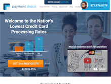 Tablet Screenshot of paymentdepot.com